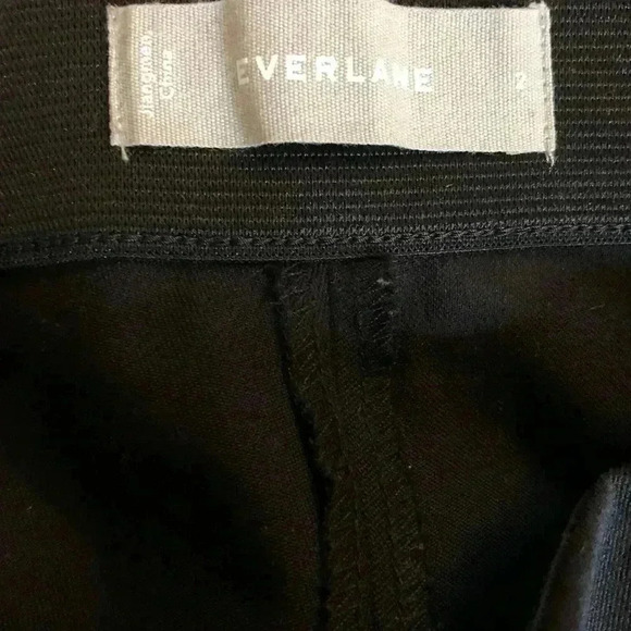 Everlane Side-Zip Stretch Cotton Black Work Pant S - Picture 7 of 7